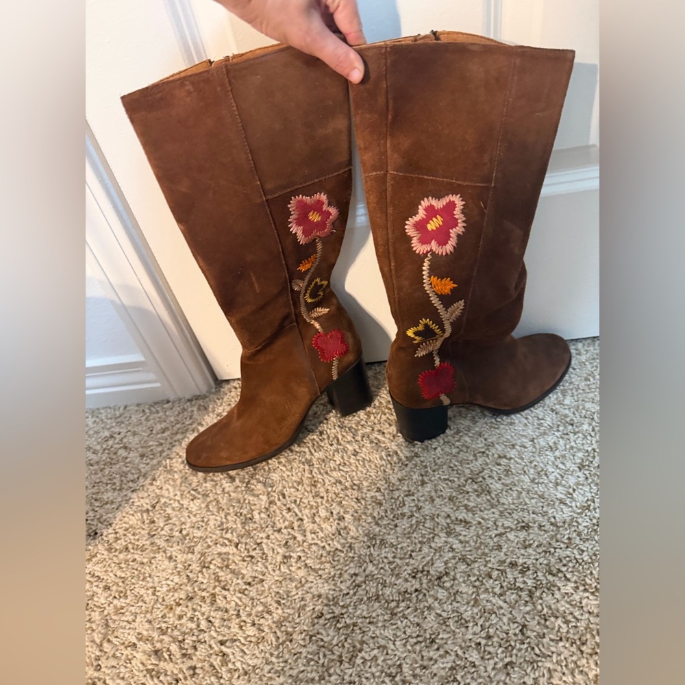 Frye nova flower suede boots - Picture 5 of 9